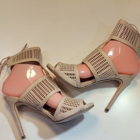 CALL IT SPRING SUEDE GLADIATOR STYLE HIGH HEEL STILETTOS ROUND TOE SANDAL - Picture 7 of 15